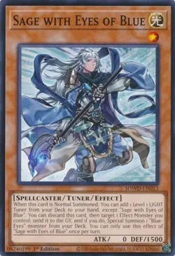Yugioh! Sage with Eyes of Blue x3 SDWD-EN013 Structure Deck - Image 1