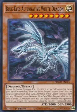 Yugioh! Blue-Eyes Alternative White Dragon x3 SDWD-EN005 Structure Deck - Image 1