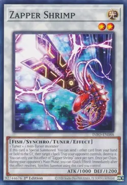 Yugioh! 3x Zapper Shrimp INFO-EN088 The Infinite Forbidden - Image 1