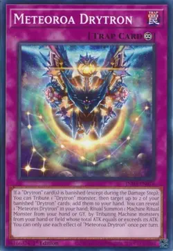 Yugioh! 3x Meteoroa Drytron INFO-EN076 The Infinite Forbidden - Image 1