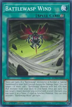 Yugioh! 3x Battlewasp Wind ROTA-EN052 Rage of the Abyss - Image 1