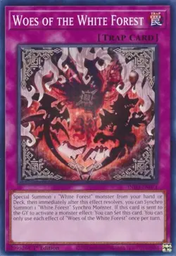 Yugioh! 3x Woes of the White Forest INFO-EN071 The Infinite Forbidden - Image 1
