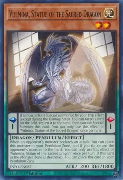 Yugioh! Vulmina, Statue of the Sacred Dragon INFO-EN082 - Image 1