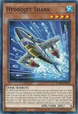 Yugioh! Hydrojet Shark x3 SUDA-EN013 Supreme Darkness - Image 1