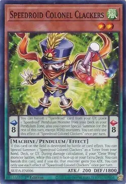 Yugioh! Speedroid Colonel Clackers x3 SUDA-EN006 Supreme Darkness - Image 1