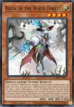 Yugioh! 3x Rucia of the White Forest INFO-EN016 The Infinite Forbidden - Image 1