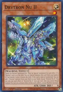 Yugioh! 3x Drytron Nu II INFO-EN022 The Infinite Forbidden - Image 1