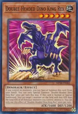 Yugioh! Double-Headed Dino King Rex MP24-EN362 - Image 1