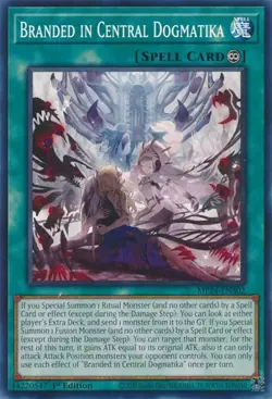 Yugioh! 3x Branded in Central Dogmatika MP24-EN302 - Image 1