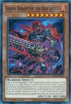 Yugioh! Grand Knight of the Red Lotus x3 SUDA-EN024 Supreme Darkness - Image 1