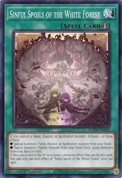 Yugioh! Sinful Spoils of the White Forest x3 SUDA-EN055 Supreme Darkness - Image 1