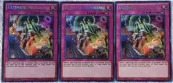 Yugioh 3x Ultimate Providence BOSH-EN081 Secret Rare 1st Edition NM Playset - Image 1