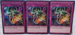 Yugioh 3x Ultimate Providence BOSH-EN081 Secret Rare 1st Edition NM Playset - Image 4