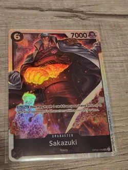 ONE PIECE Card Game - Sakazuki SR OP02-099 NM Paramount War English - Image 1