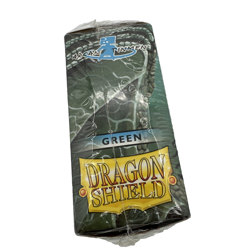Dragon Shield Pack 100 Gaming Cards Protective Sleeves Clear Front Green Back - Image 2