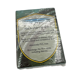 Dragon Shield Pack 100 Gaming Cards Protective Sleeves Clear Front Green Back - Image 3