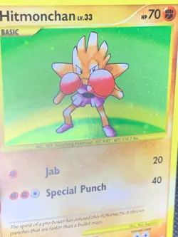 Hitmonchan 129/127 Holo - Platinum Base Set Pokemon Card - NM - Image 2