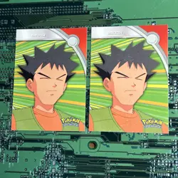 Brock HV8 Topps Pokemon Series 2 Heroes & Villains Card Blue Logo 2 - Image 1