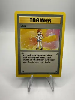 Pokemon TCG- WoTC! Lass Trainer 75/102 Base Set- LP/ Rare card, Non-Holo. - Image 1