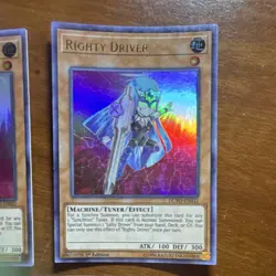 Yu-Gi-Oh! Righty Driver x2 & Lefty Driver DUPO 1st Edition Holo 3 Card Lot - Image 3