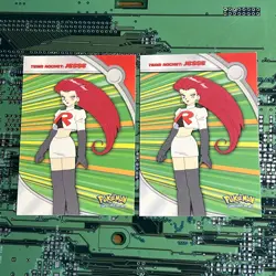 Jesse Team Rocket HV2 Topps Pokemon Series 2 Heroes & Villains Card Blue Logo 2 - Image 1