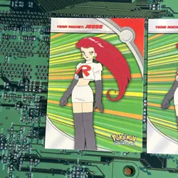 Jesse Team Rocket HV2 Topps Pokemon Series 2 Heroes & Villains Card Blue Logo 2 - Image 2