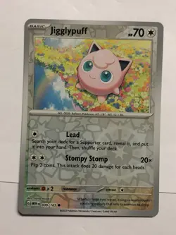 Pokemon Card 151 Reverse Holographic Jigglypuff 039/165 Near Mint - Image 1