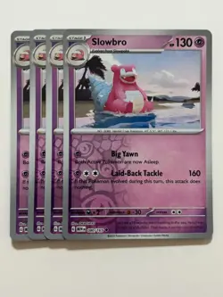 Pokemon Card 151 Reverse Holographic 4x Playset Slowbro 080/165 Near Mint - Image 1