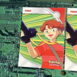 Todd HV3 Topps Pokemon Series 2 Heroes Villains Card Blue Logo 2 - Image 2