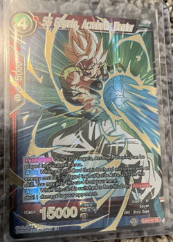 Dragon Ball Card Game Gold Stamped SS Gogeta Acrobatic Warrior (EX04-01 EX) - Image 1