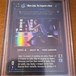 Star Wars Mara Jade, The Emperor's Hand SWCCG Card Decipher 2000 Foil - Image 1