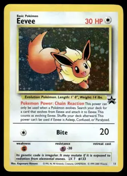 ⭐ Pokemon Cards Eevee 11 Holo Wizards Black Star Promos Promo - Image 1