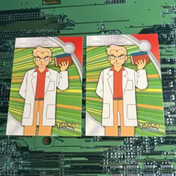 Professor Oak HV12 Topps Pokemon Series 2 Heroes Villains Card Blue Logo 2 - Image 1