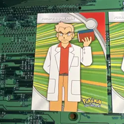 Professor Oak HV12 Topps Pokemon Series 2 Heroes Villains Card Blue Logo 2 - Image 2