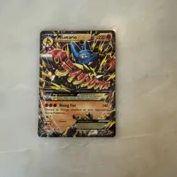 Pokemon TCG Mega-Lucario-EX Holo Rare Card Furious Fists 55/111 - Image 1