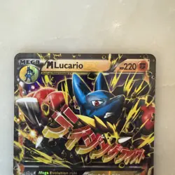 Pokemon TCG Mega-Lucario-EX Holo Rare Card Furious Fists 55/111 - Image 2