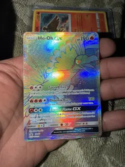 Pokemon TCG Ho-Oh GX SM80 Rainbow Full Art Promo Card Sun & Moon - Image 2
