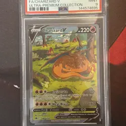 Charizard V HOLO RARE SWSH260 (PSA 9 MINT) Black Star PROMO Pokemon Cards - Image 2