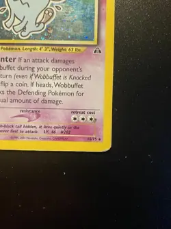 Pokemon Card-Wobbuffet -Holo-Neo Discovery -16/75-ENG-LP-1 Edition - Image 5