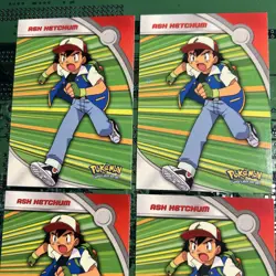 Ash Ketchum HV1 Topps Pokemon Series 2 Heroes & Villains Card Blue Logo 4 - Image 2