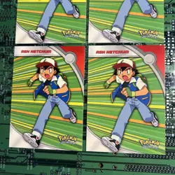 Ash Ketchum HV1 Topps Pokemon Series 2 Heroes & Villains Card Blue Logo 4 - Image 3