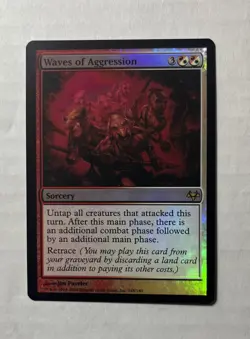Waves of Aggression Foil X1 - NM/M - Eventide MTG Magic The Gathering English - Image 1