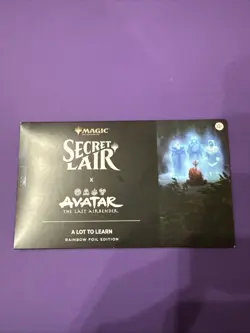 Secret Lair x Avatar The Last Airbender: A Lot to Learn Rainbow Foil Sealed New - Image 1