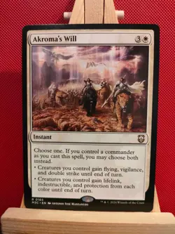 Akroma's Will - Modern Horizons 3 Commander - NM - Rare - MTG - Image 1