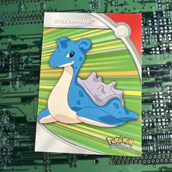Lapras HV13 Topps Pokemon Series 2 #131 Heroes Villains Card Blue Logo - Image 1