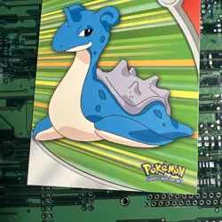 Lapras HV13 Topps Pokemon Series 2 #131 Heroes Villains Card Blue Logo - Image 3