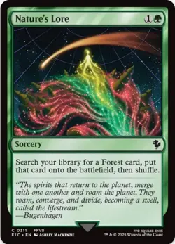 1 x Nature's Lore - Final Fantasy Commander - LP - MTG - Image 1