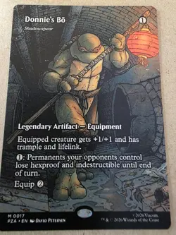 Donnie's Bo - Shadowspear - Reg (Borderless) Teenage Mutant Ninja Turtles - Mtg - Image 1