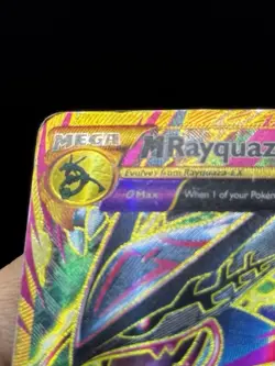 Pokemon M Rayquaza EX 98/98 Secret Rare Full Art Ancient Origins Damaged HP - Image 3