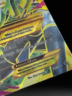 Pokemon M Rayquaza EX 98/98 Secret Rare Full Art Ancient Origins Damaged HP - Image 5